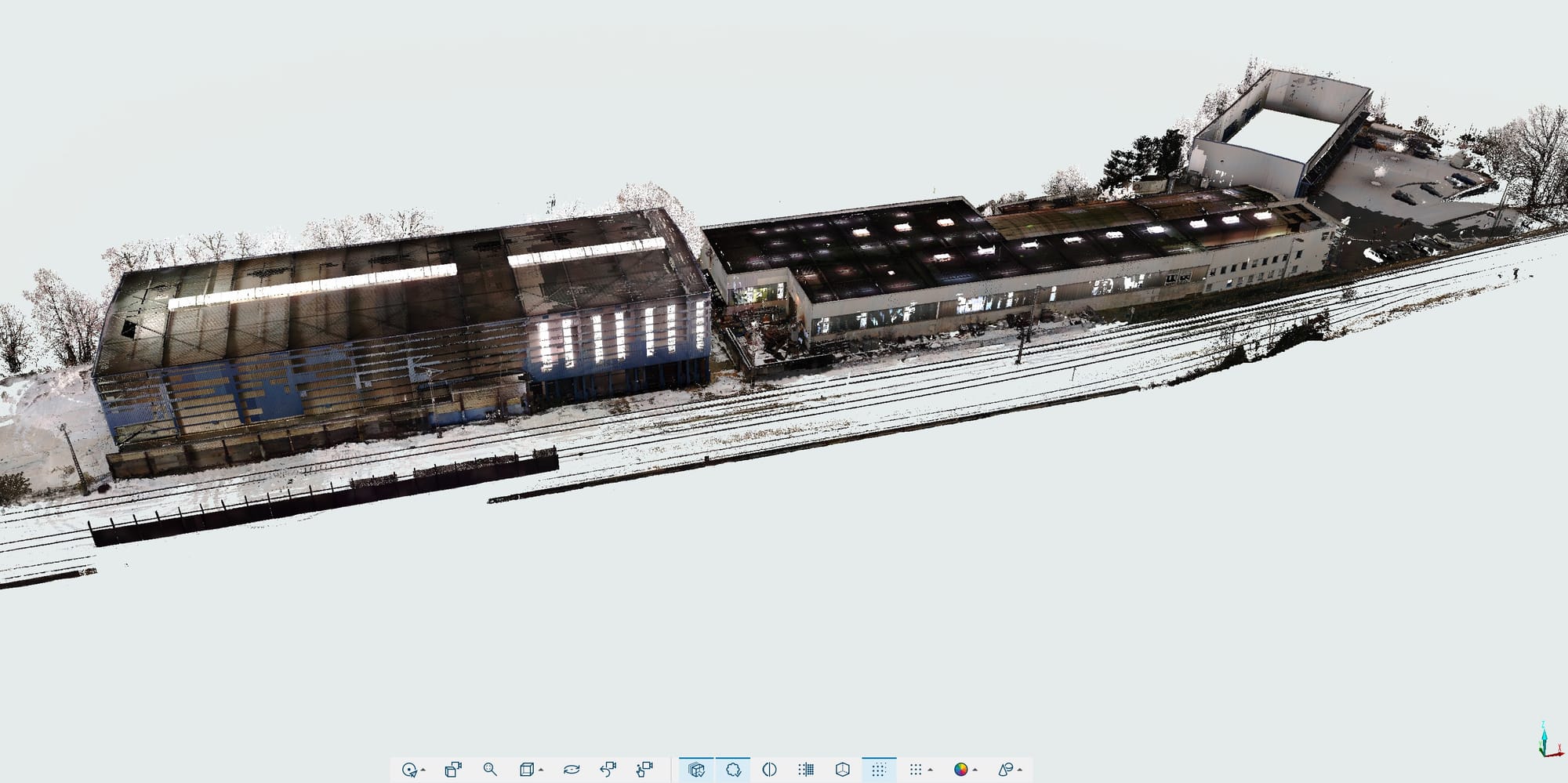 Industriehalle – 3D-Aufmaß