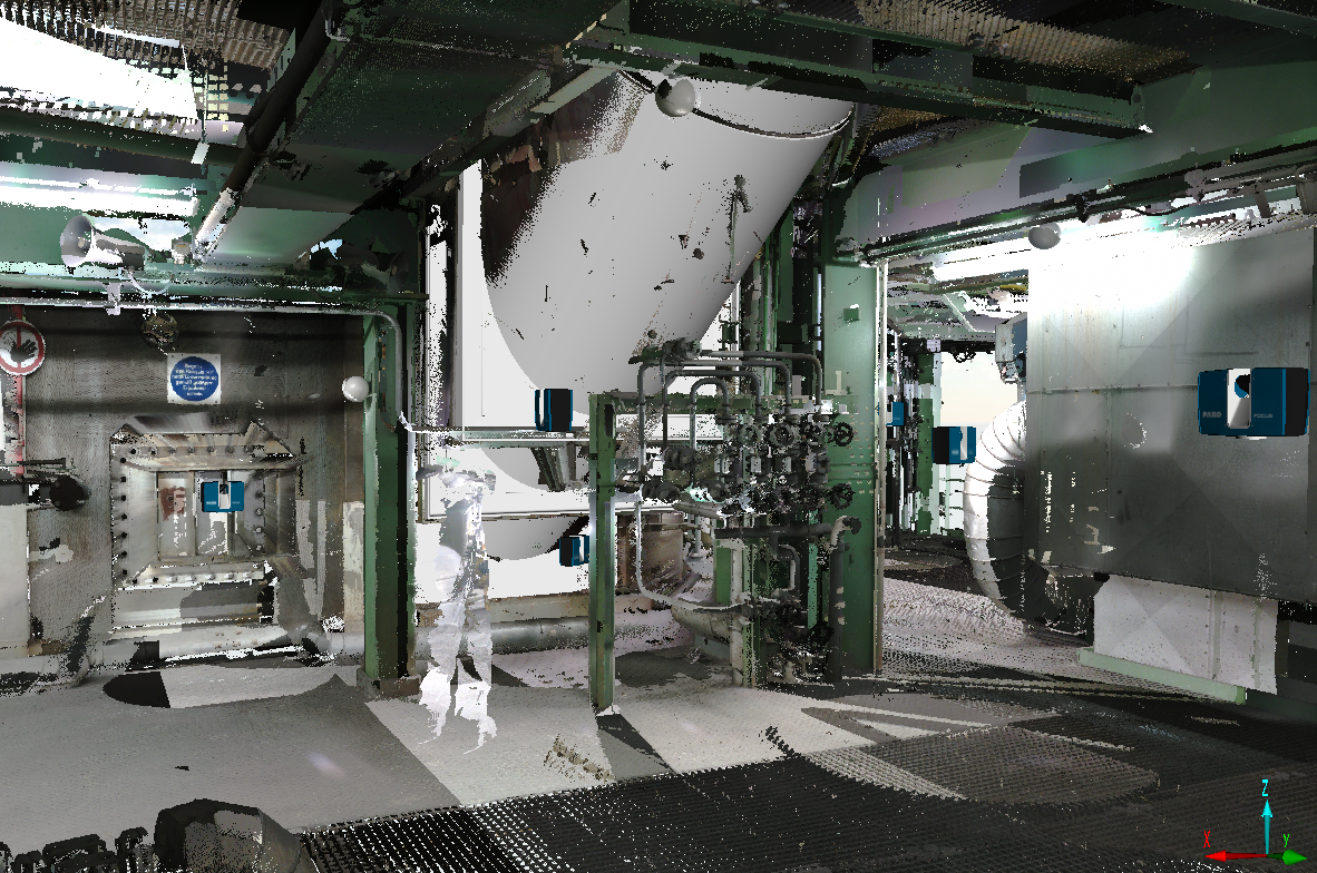 Spießleitung – Punktwolke und 3D-Modell