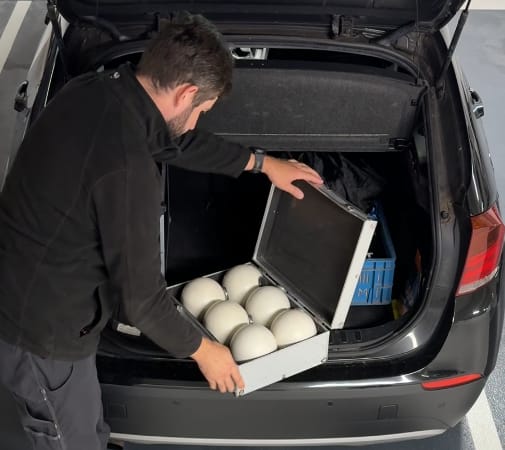 Referenzkugeln für die Scan-Registrierung